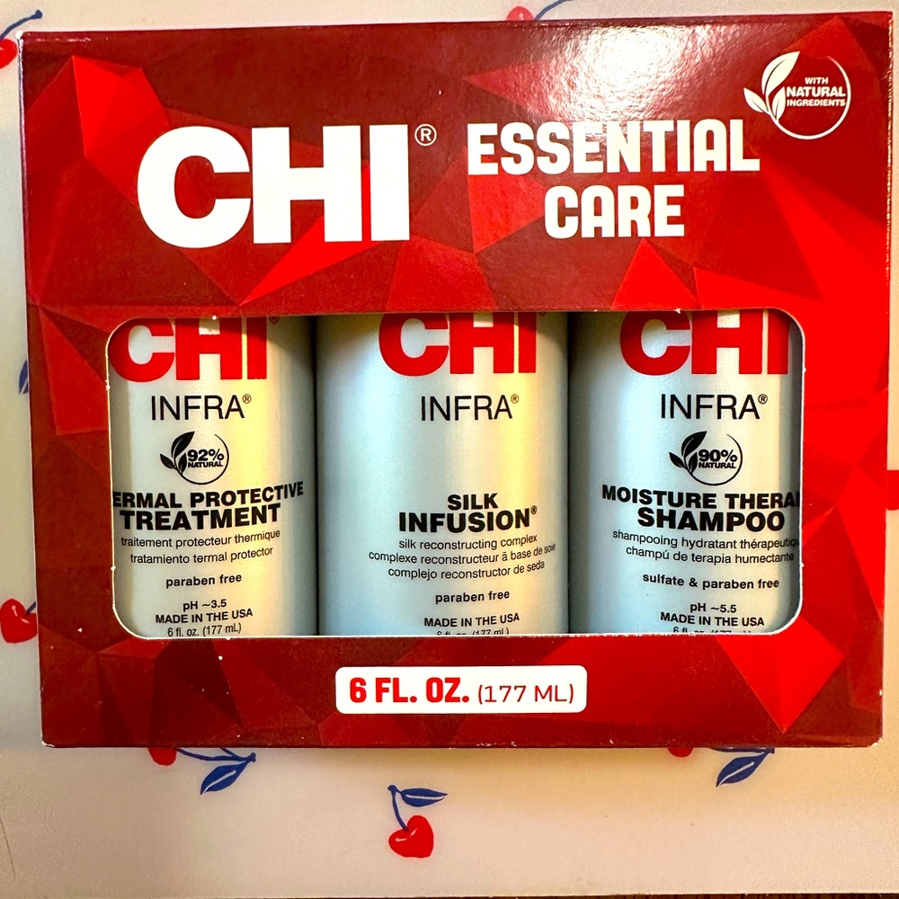 Infra Hair Treatment & Mask Set - Red and White